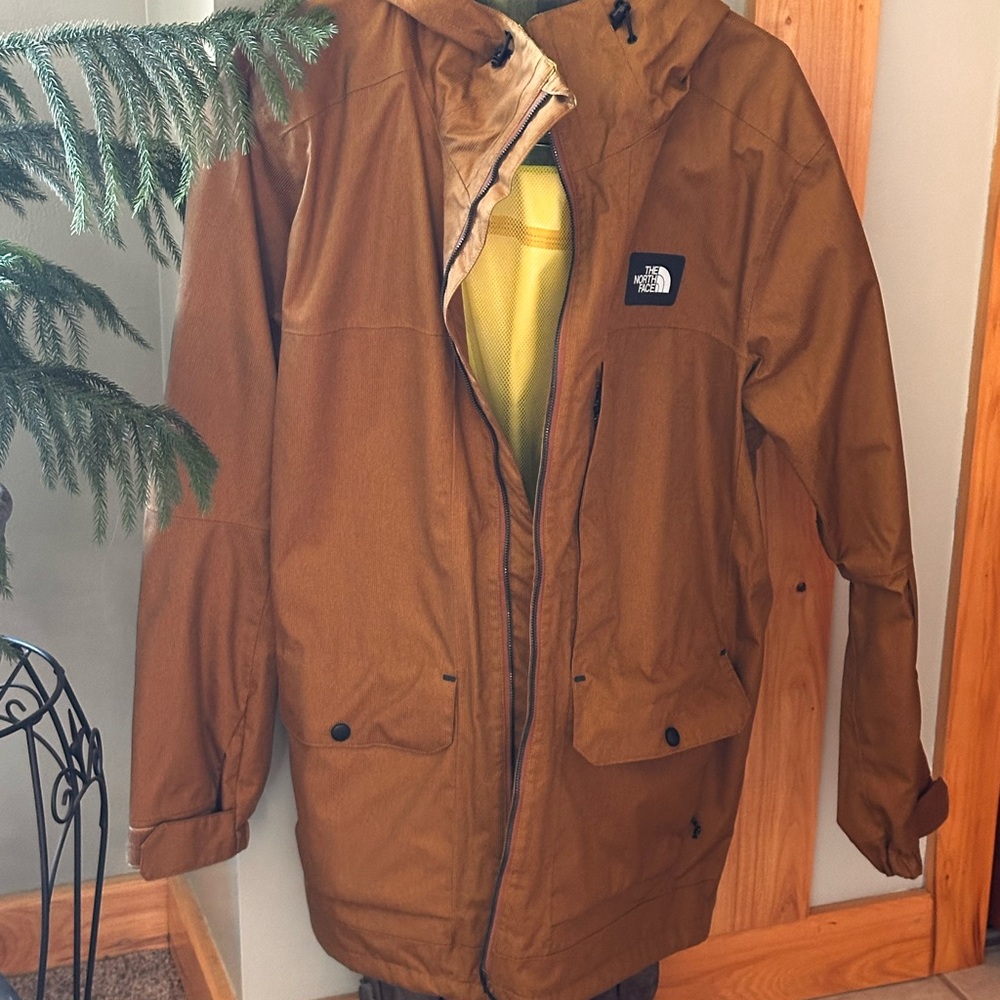The North Face Brown Performance Jacket Durable Canvas